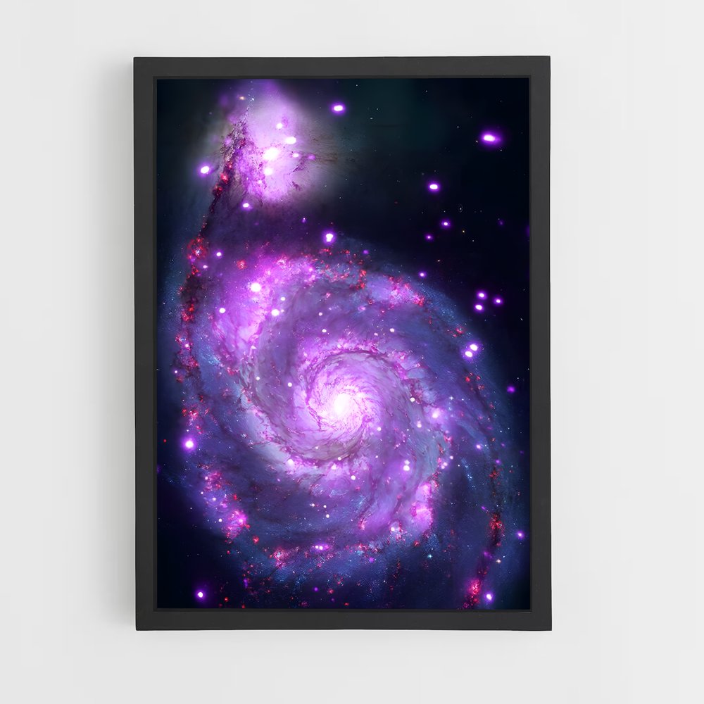 Poster superbe galaxie du Tourbillon (vue 2)